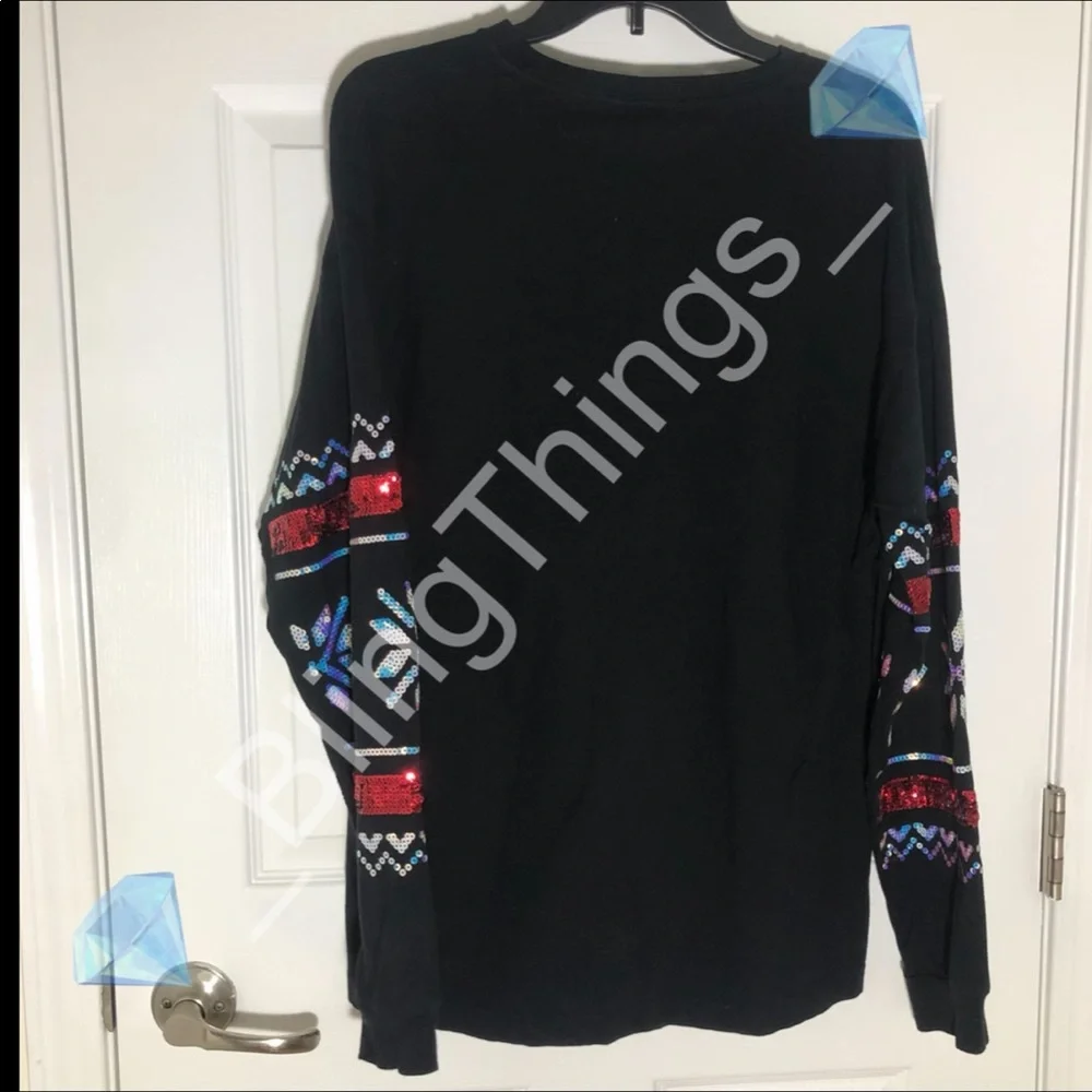 💎Rare VS PINK Holiday Christmas Bling Shirt💎 - Picture 4 of 5